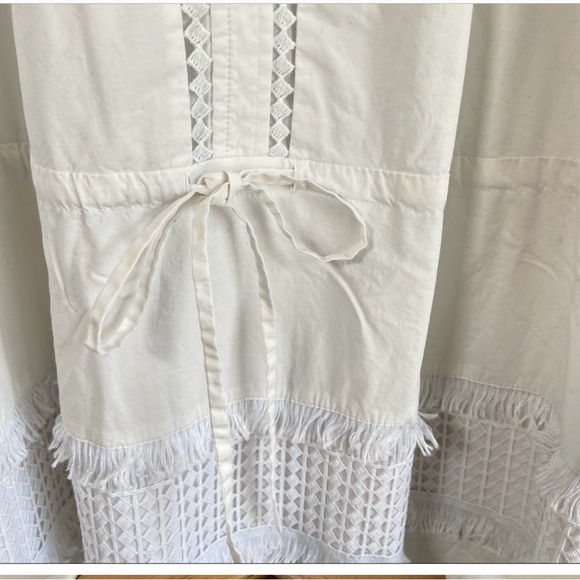 Banana Republic | Eyelet Lace Collared Dress | White Medium - Picture 8 of 9